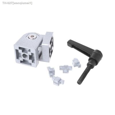 ℡✓ Zinc Alloy Flexible Hinge With Handle Die Cast Pivot Joint Connector For Aluminum Extrusion Profile for 3030/4040 series
