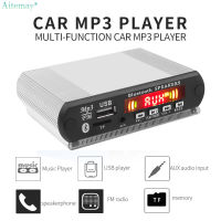 Aitemay บอร์ดถอดรหัสบลูทูธไร้สาย,เครื่องเล่นเสียง5V MP3หน้าจอสี USB TF FM AUX ฟังก์ชั่นการบันทึกสำหรับลำโพงรถยนต์บ้าน