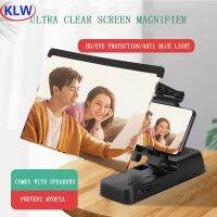 KLW 2021 New 3 In1 Ultra Hd Mobile Phone Screen Magnifier Bluetooth Speaker Folding Portable Multi Angle Projection Holder Stand