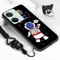 Casing Ponsel เคสสำหรับ OPPO Reno10 Pro + 5G OnePlus Nord 3 5G (แหวนใส่นิ้ว + เชือกเส้นเล็ก) เคสโทรศัพท์ป้องกัน TPU ยางซิลิโคนนิ่มกันกระแทกเคสมือถือด้านหลัง