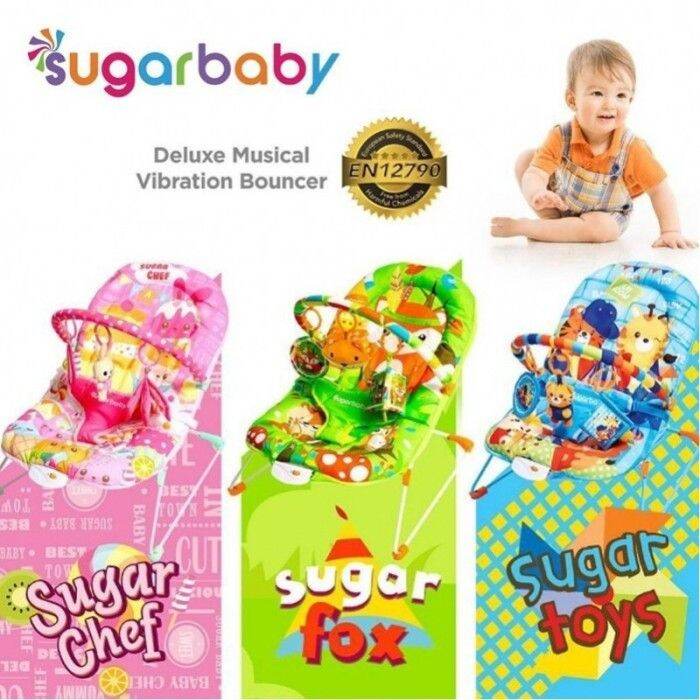 Sugar Baby Deluxe Musical Vibration Bouncer 1 Recline Lazada Indonesia