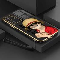 ปลอกสำหรับ Samsung S20อัลตร้าซัมซุง S11บวกกับกล้องการ์ตูน OnePiece เคสป้องกันโทรศัพท์ขอบชุบฝาครอบซิลิโคนนิ่มพร้อมฟรีสายคล้อง