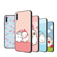 Molang Rabbits ซิลิโคน เคสโทรศัพท์ หรับ OPPO Find X3 A33 A93 A57 A77 A96 A95 A73 F9 A32 A94 A74 A91 A17 Pro Lite Neo ปก