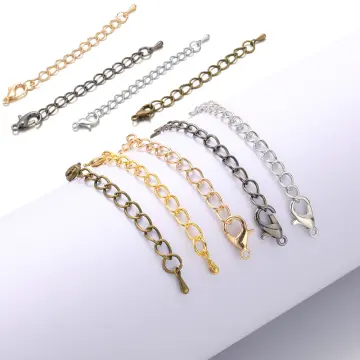 50pcs/lot 50mm Gold Necklace Extension Tail Chain Bracelet