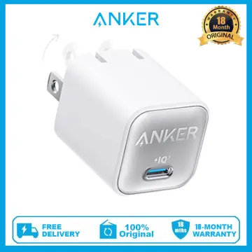 USB C GaN Charger 30W, Anker 511 Charger (Nano 3), PIQ 3.0 Foldable PPS  Fast Charger for iPhone 15/15 Pro/14/14 Pro Max/13, Galaxy, iPad (Cable Not