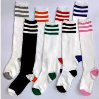 ถุงเท้าข้อเข่าผู้หญิง ลายทอมบอย TOMBOY LINE KNEE SOCKS L35133 - Love Green