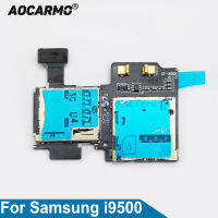 Aocarmo ที่ใส่เครื่องอ่านการ์ดซิมการ์ด Sd สายริบบิ้นช่องสายไฟสำหรับ Samsung Galaxy S4 Gt I9500