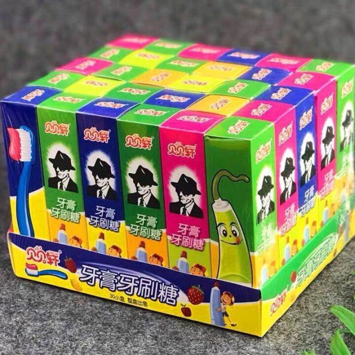 Pacifier candy pop rocks toothbrush toothpaste candy 2in1 edible