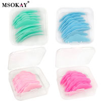 MSOKAY 5 PairsCase Silicone Eyelash Perm Pads Recycling Soft Lash Perming Lifting Rods Curler For DIY Curling Eyelash Makeup