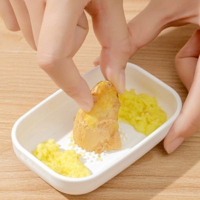 【CC】●  1PC Manual Ginger Grater Wasabi Crusher Garlic Grinder Fruit Presser Vegetables Grinding