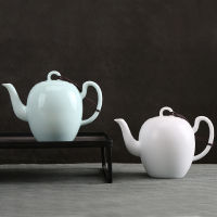 180ML230ML250ML Bright Glaze Suet Jade Ceramic Teapot Chinese Kungfu Tea Cup White Porcelain Tea Pot Filter Kettle Tea Maker