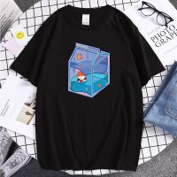 Teehinata Shouyo Cute Cartoon Box Print Tshirts Mansoversized Male T Shirt Punk Summer Clothing Harajuku Short Sleeve Tee S-4XL-5XL-6XL