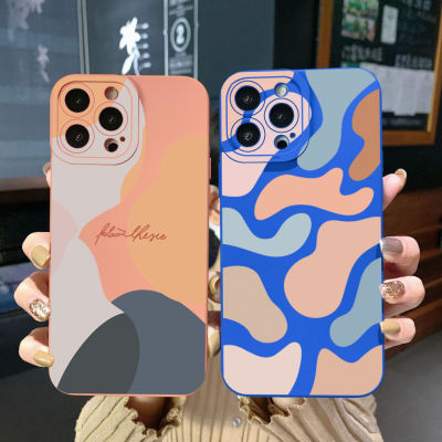 เคสโทรศัพท์สำหรับ iPhone 14 Plus 13 12 Pro Max 11 XR 7 8 SE 2020วันที่ดีขอบสี่เหลี่ยมฝาครอบเลนส์เต็มฝาครอบป้องกัน