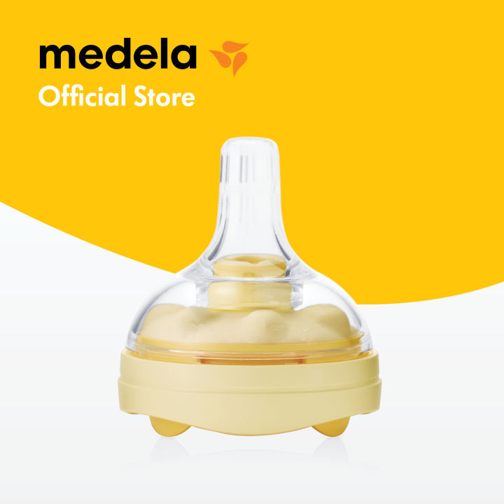 medela-จุกนมเสมือนนมแม่-calma-solitaire-ป้องกันโคลิคและช่วบฝึกปอด-milk-bottle-teat