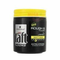 Schwarzkopf Taft Looks Rough &amp; Tough Matt Wax 3 Extra Strong 85 ml. ชวาร์สคอฟ ทัฟท์ ลุคส์ แว็กซ์จัดแต่งทรงผม 009856