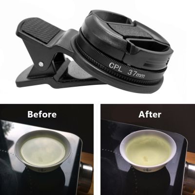ZZOOI 37MM Circular Universal Portable Polarizer Camera Lens CPL Filter Professional for iphone and other smartphones