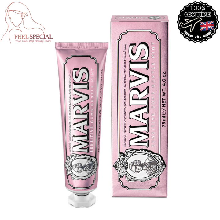 MARVIS Sensitive Gums Gentle Mint Toothpaste (75ml) Hyaluronic Acid
