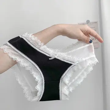 Women's Transparent Sexy Lace Ultra Thin Mesh Mid Waist Large Sexy