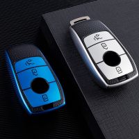 【cw】 Car Smart Key Case chain Protective Cover Bag Shell for Mercedes Benz 2017 E Class W213 2018 S class Key Accessories Leahter TPU