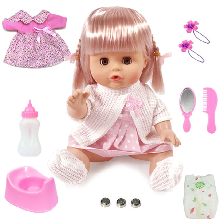 ตัวใหญ่-ตุ๊กตาบาร์บี้-ตุ๊กตามีเสียง-ตุ๊กตาเด็กผู้หญิง-ตุ๊กตาตัวใหญ่-ตุ๊กตาร้องไห้ได้-ตาเปิดปิดได้-กินนมได้