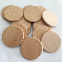 15PCS 37 mm50 mm Unfinished beech chips Blank beech coins Wooden discs Childrens wooden toys