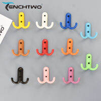 TENCHTWO Multicolor โลหะผนังพวงกุญแจผ้าขนหนูตะขอเสื้อผ้าตกแต่งอนุบาลเด็กกระเป๋าประตูแขวนผนัง