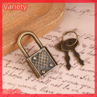 Variety ✨Hot Sale✨ MINI Retro padlock สำหรับ Notepad ไดอารี่กล่องสัมภาระขนาดเล็กล็อคด้วยกุญแจสังกะสีอัลลอยด์กระเป๋าเดินทางตู้เก็บฮาร์ดแวร์ชุด