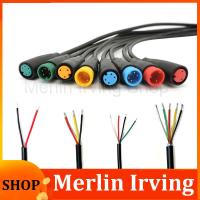 Merlin Irving Shop M8 2 3 4 5 6 Pin Electric Joint Plug Bike parts Connector Wiring Line Cable Signal Connecting Sensor 20CM