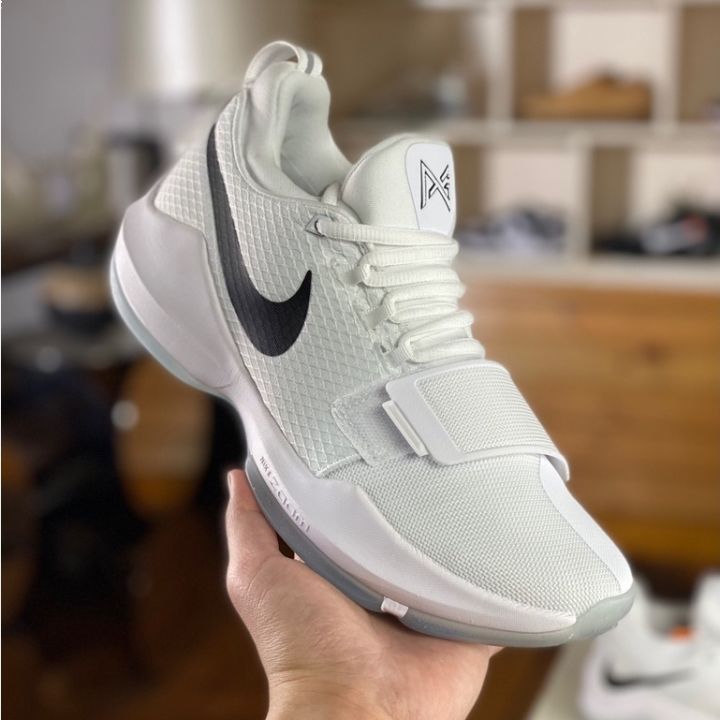 Actual Nike Paul George 1 PG1 White Cushioning Fasten Match Basketball Shoes For Men Paul Shoes | Lazada