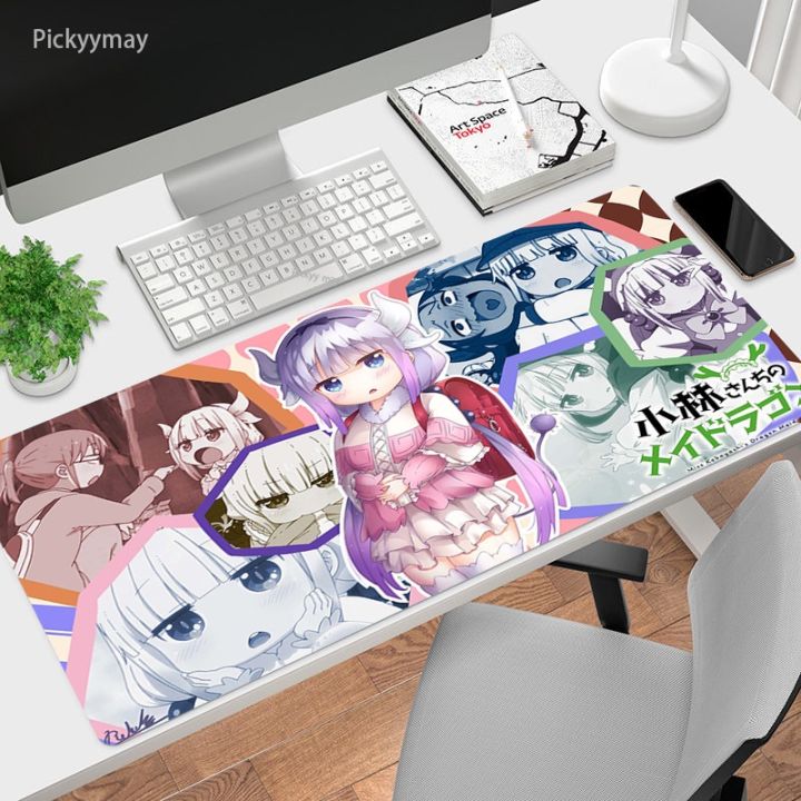 แผ่นรองเม้าส์อะนิเมะ-kanna-gamer-mouse-pad-แผ่นรองเม้าส์-kawaii-กันลื่น-แผ่นรองเม้าส์เกมขนาดใหญ่น่ารัก-ล็อคขอบ-แผ่นรองเม้าส์คีย์บอร์ด-pc