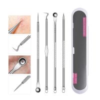 【CW】❈  2/3/4/5pc Comedone Extractor Dot Pimple Blackhead Remover for Face Cleaning Needles Set Squeezing Acne