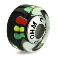 บีดแก้ว มูราโน่ Traffic Light OHM Murano Glass Bead Charm