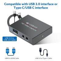 UeeVii HDMI Capture Card USB 3.0 4K Audio Video Capture Card Loop-Out 1080P 60FPS Live Stream Capture for Nintendo Switch Xbox Adapters Cables