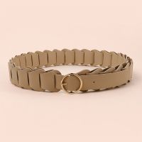 4cm Fashion Stretch Braided Womens Belt Outdoor Decoration Casual Elastic Belt for Women Belts