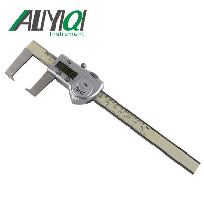 0-150Mm 0.01Mm Slotted Vernier Slider Caliper กับจุดแบน,ความแม่นยำสูง,หน้าจอจอ LCD กันน้ำคุณภาพสูง