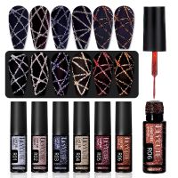 【YP】 6pcs/Set Gel Semi Permanent UV Painting Manicure Varnish Brushed Glue