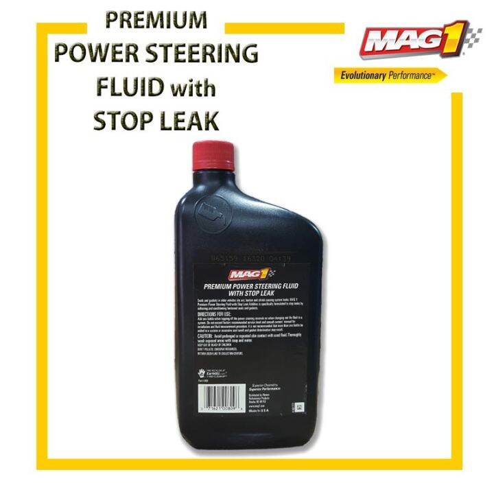 Mag 1 Premium Power Steering Fluid with Stop Leak 946ml (P 809) WO