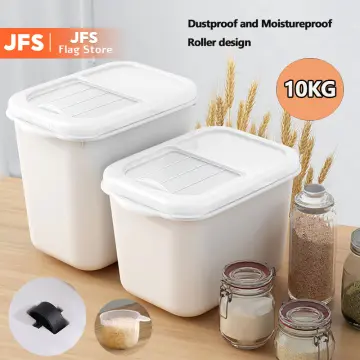 Moisture-proof Insect-proof Household Grain Storage Bag, Kitchen Standing  Sealed Rice Bucket With Suction Nozzle