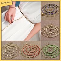 【hot sale】 ۞❈ B55 [Fairy] Waist Belt Beads Decoration Adjustable Faux Pearl Dress Waist Belt for Women