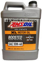 AMSOIL SAE 10W-40 XL Boosted Extended Life 100% Synthetic Motor Oil น้ำมันเครื่องสังเคราะห์แท้ 100% สำหรับเครื่องยนต์เบนซิน (3.78 ลิตร)