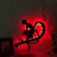 Wall Decor Anime Silhouette Lamp Tokyo Ghoul Nightlights For Home Decoration Night Light Tokyo Ghoul Wall Light Gaming Room
