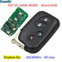 Oibwye 4B อัจฉริยะ Keyless Go กุญแจรีโมทชิป4D 433MHz สำหรับ Lexus LX570 GS450L GS430 LS460 GS300 IS350 FCC 14AAC บอร์ด B53EA 0140