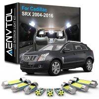 ชุดไฟการส่งข้อมูลแบบติดต่อกันนำตกแต่งภายใน AENVTOL สำหรับ Cadillac SRX 2004-2016อุปกรณ์เสริมรถยนต์ไม่มีข้อผิดพลาดอ่านแผนที่ไฟติดรถหีบฝาทรงโค้ง