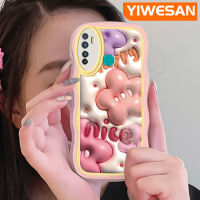 YIWESAN เคสสำหรับ Infinix Hot 9 Pro เคส X655C ลายการ์ตูนน่ารัก3D ดาวลูกคลื่นเคสโทรศัพท์แฟชั่นสีสันสดใสกรอบซิลิโคนอ่อนชัดเจนเลนส์กล้องถ่ายรูปเคสโปร่งใสป้องกันการกระแทก