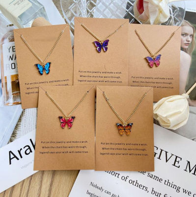 Fashion And Elegance Necklace Decorations Butterfly Pendant Necklace Fashion Womens Necklace Womens Cool Style