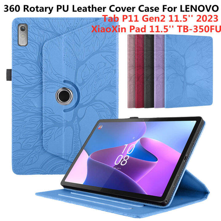360° rotary Leather tablet Case For Lenovo Tab P11 Gen2 11.5 inch 2023