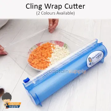 Cling Film Dispenser Convenient Dust-proof Fresh Keeping Food Plastic Wrap  Cutting Box Kitchen Foil Food