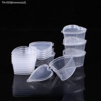 ﹍❐ 10Pcs Plastic Takeaway Sauce Cup Food Packaging Containers Disposable Food Tray With Lid Plastic Box Restaurant Supplies