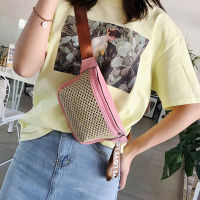 Fashion Female Belt Bag New Straw Fanny pack And Phone Pack Luxury Woman Shoulder Crossbody Chest Bags Ladies Waist Bag Clutch