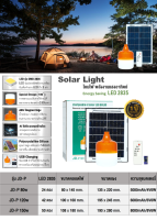 JD Solar lights ไฟตุ้ม โซล่าเซลล์ 150W 200W 300W โคมไฟโซล่าเซล 2835 SMD พร้อมรีโมท รับประกัน 1ปี หลอดไฟโซล่าเซล JD ไฟสนา